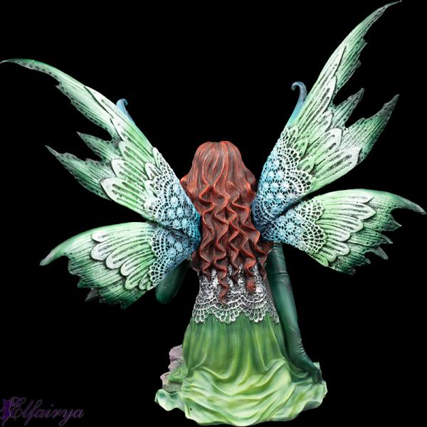 Drachenfee "Saphira" mit blauem Drachen